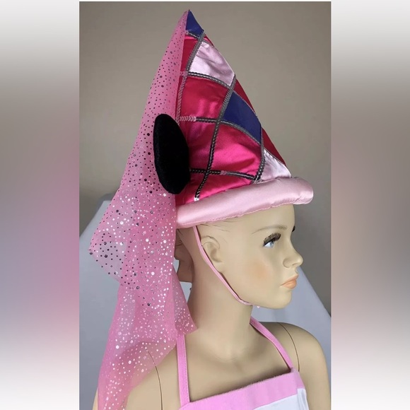 Disney Other - Walt Disney Souvenir Hat Costume Cone-Shaped Colorblock Pink Sequined One Size🌺